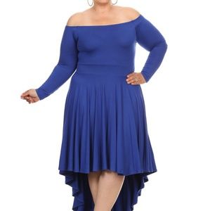 Plus size high low dress